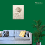 Xframe Floral Wall Art | Textured Digital Reprint | UV Coated MDF Wall Art | 12 x 9in