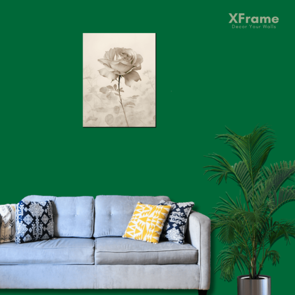 Xframe Floral Wall Art | Textured Digital Reprint | UV Coated MDF Wall Art | 12 x 9in