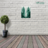 Natural Green Forest Wall Art | Watercolor Textured Wall Art | Relaxed Home Decor | MDF 12 x 9in